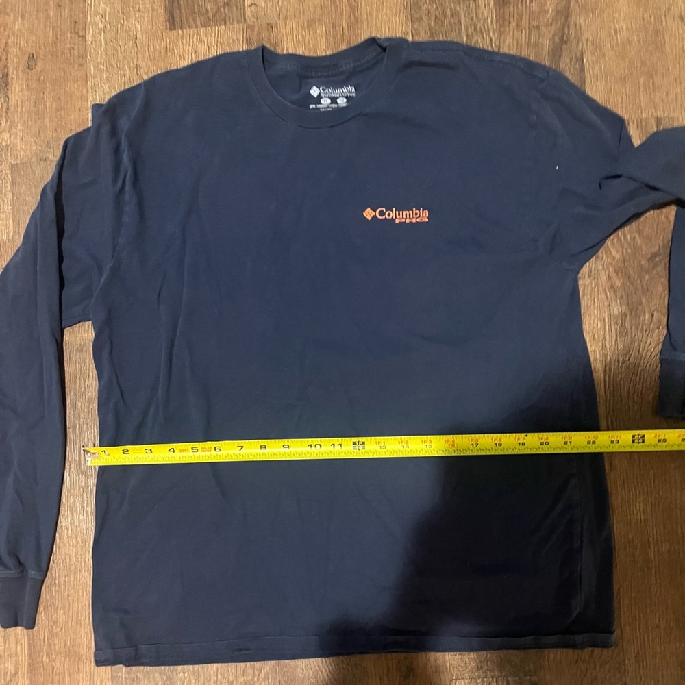 Columbia pfg long sleeve navy XL - Picture 2 of 4